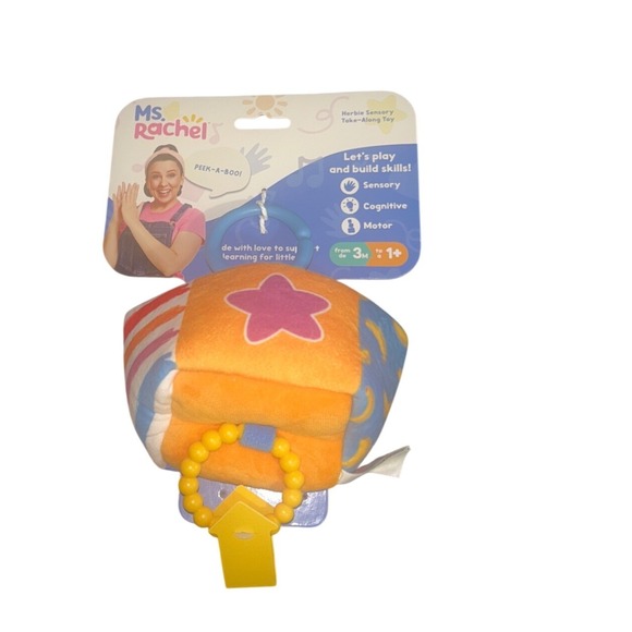 Ms. Rachel Other - Ms. Rachel Herbie Sensory Take-Along Toy Plush Baby Teether Stroller Clip New